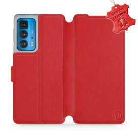 Hülle für Motorola Edge 20 Pro - Farbe Red Leather