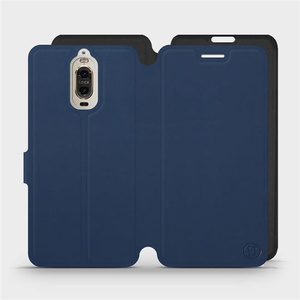 Hülle für Huawei Mate 9 Pro - Farbe Marine mit Schwarz