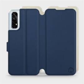 Hülle für Realme 7 - Farbe Marineblau mit Platin