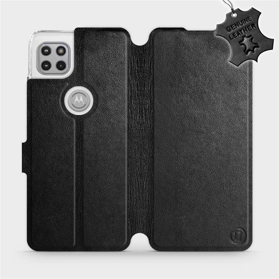 Hülle für Motorola Moto G 5G - Farbe Black Leather