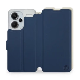 Hülle für Xiaomi Redmi Note 13 PRO Plus - Farbe Marineblau mit Platin