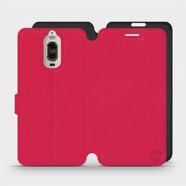 Hülle für Huawei Mate 9 Pro - Farbe Rot mit Schwarz
