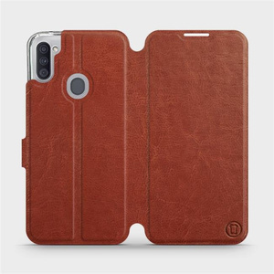 Hülle für Samsung Galaxy M11 - Farbe Brown&Orange