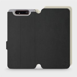 Hülle für Samsung Galaxy A80 - Farbe Schwarz mit Platin