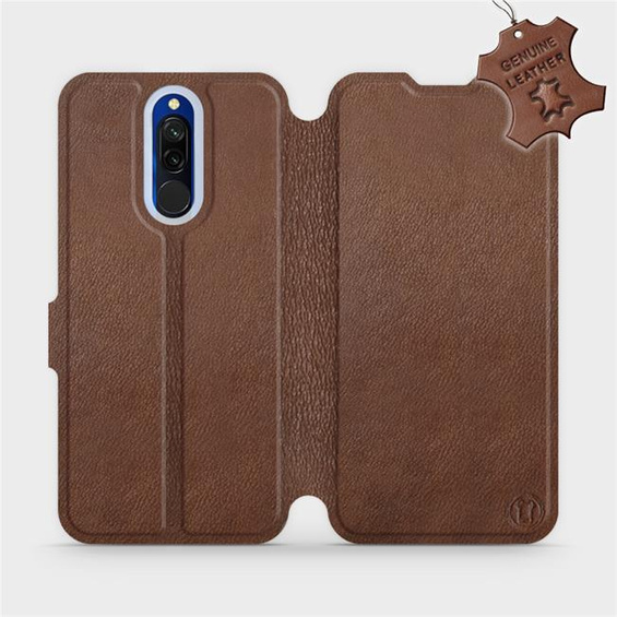 Hülle für Xiaomi Redmi 8 - Farbe Brown Leather