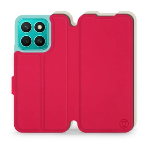 Hülle für Huawei Honor X8c - Farbe Rot mit Platin