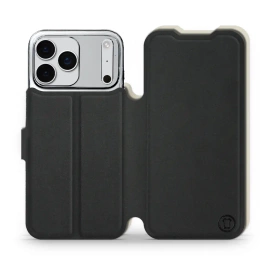 Hülle für Apple iPhone 17 Pro Max - Farbe Schwarz mit Platin