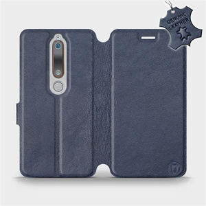 Hülle für Nokia 6.1 - Farbe Blue Leather