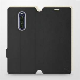 Hülle für Sony Xperia 1 - Farbe Schwarz mit Platin