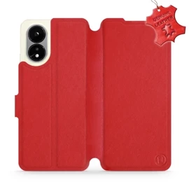 Hülle für OPPO A38 - Farbe Red Leather