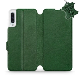 Hülle für Samsung Galaxy A50 - Farbe Green Leather