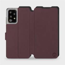 Hülle für Samsung Galaxy A52S 5G - Farbe Burgund mit Schwarz