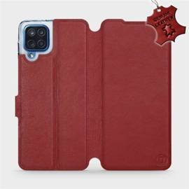 Hülle für Samsung Galaxy M12 - Farbe Dark Red Leather