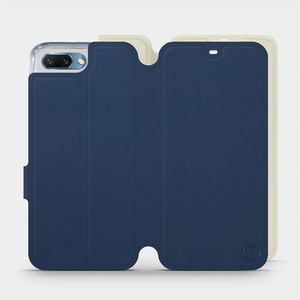 Hülle für Huawei Honor 10 - Farbe Marineblau mit Platin