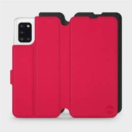 Hülle für Samsung Galaxy A31 - Farbe Rot mit Schwarz