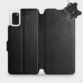 Hülle für Samsung Galaxy A41 - Farbe Black Leather