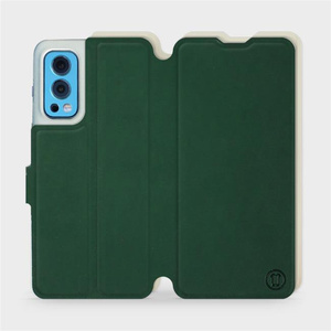 Hülle für OnePlus Nord 2 5G - Farbe Grün mit Platin