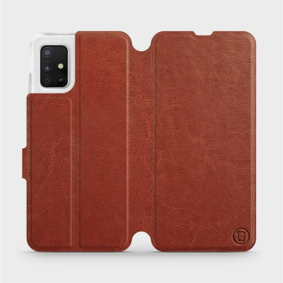 Hülle für Samsung Galaxy A51 5G - Farbe Brown&Orange