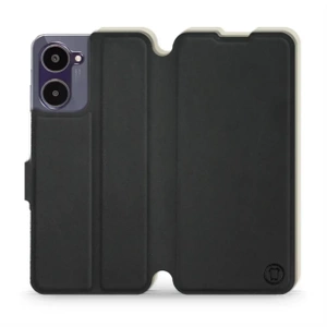 Hülle für Realme 10 - Farbe Schwarz mit Platin