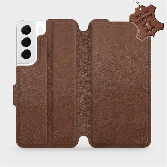 Hülle für Samsung Galaxy S22 - Farbe Brown Leather