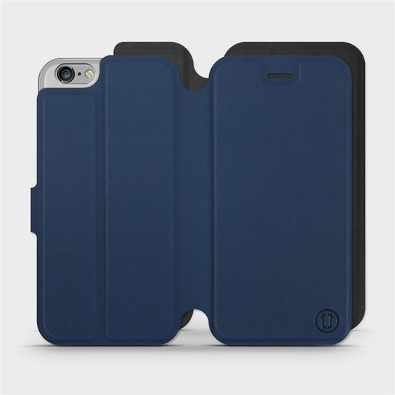 Hülle für Apple iPhone 6 - Farbe Marine mit Schwarz