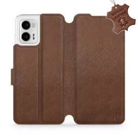 Hülle für Motorola Moto G73 5G - Farbe Brown Leather
