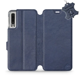 Hülle für Samsung Galaxy A7 2018 - Farbe Blue Leather