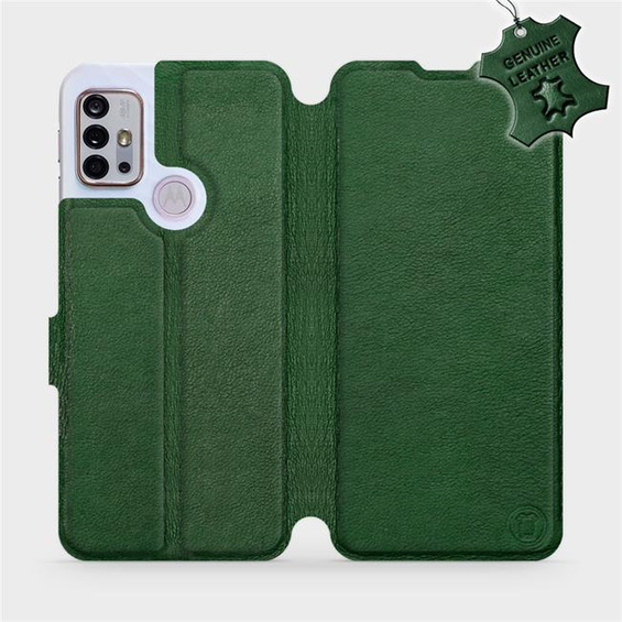 Hülle für Motorola Moto G10 - Farbe Green Leather