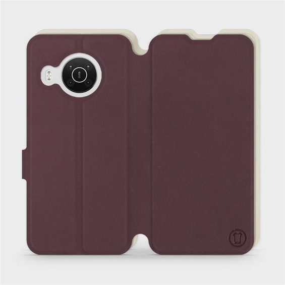 Hülle für Nokia X20 - Farbe Burgund mit Platin