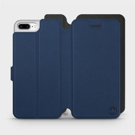 Hülle für Apple iPhone 8 Plus - Farbe Marine mit Schwarz