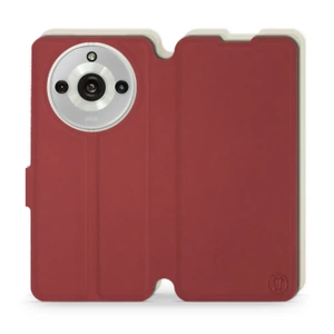 Hülle für Realme 11 Pro - Farbe Dunkelrot mit Platin