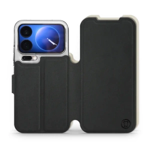 Hülle für Xiaomi 17 Pro - Farbe Schwarz mit Platin