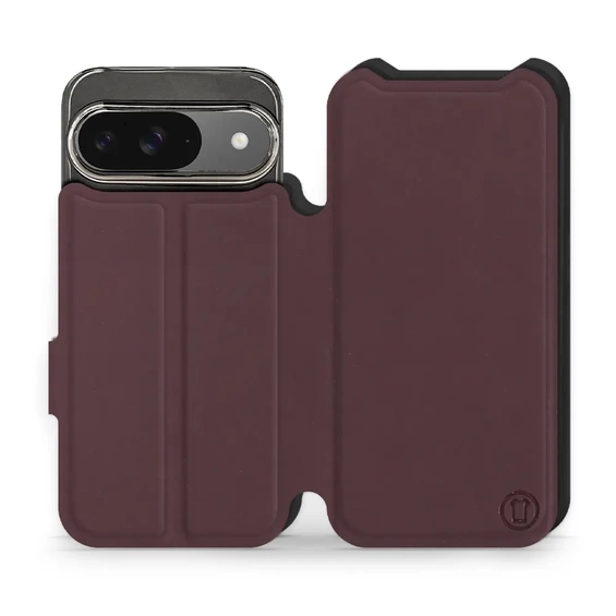 Hülle für Google Pixel 9 - Farbe Burgund mit Schwarz