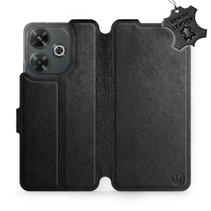 Hülle für Xiaomi Redmi 13 - Farbe Black Leather