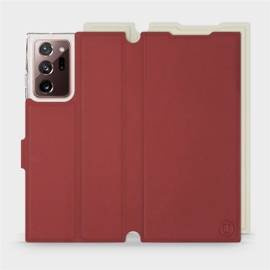 Hülle für Samsung Galaxy Note 20 Ultra - Farbe Dunkelrot mit Platin