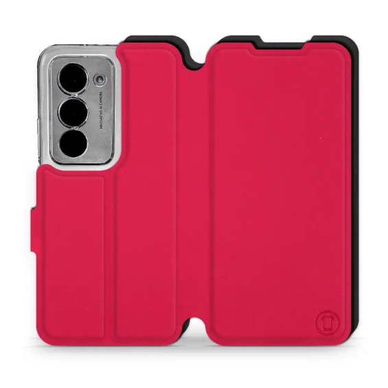 Hülle für Xiaomi Redmi 15 5G - Farbe Rot mit Schwarz