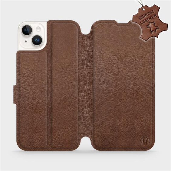 Hülle für Apple iPhone 14 Plus - Farbe Brown Leather