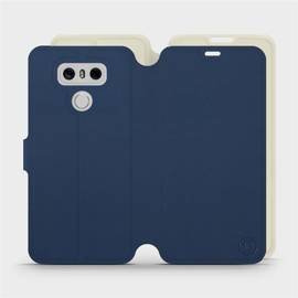 Hülle für LG G6 - Farbe Marineblau mit Platin