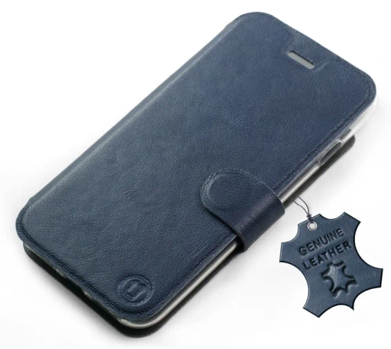 Hülle für Samsung Galaxy Xcover Pro - Farbe Blue Leather
