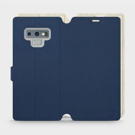 Hülle für Samsung Galaxy Note 9 - Farbe Marineblau mit Platin