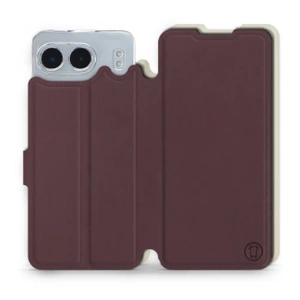 Hülle für OnePlus Nord 4 5G - Farbe Burgund mit Platin