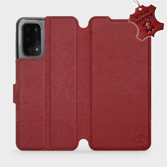 Hülle für OPPO A54 5G - Farbe Dark Red Leather