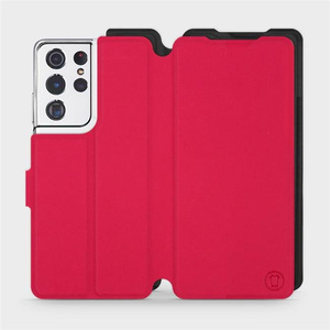 Hülle für Samsung Galaxy S21 Ultra - Farbe Rot mit Schwarz