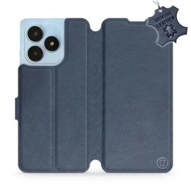 Hülle für Realme Note 50 - Farbe Blue Leather
