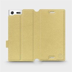 Hülle für Sony Xperia XZ Premium - Farbe Gold&Orange