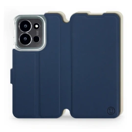 Hülle für Xiaomi Poco C85 5G - Farbe Marineblau mit Platin