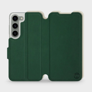 Hülle für Samsung Galaxy S23 - Farbe Grün mit Platin