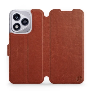 Hülle für Huawei Honor 400 Lite - Farbe Brown&Orange