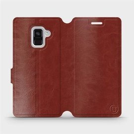 Hülle für Samsung Galaxy A8 2018 - Farbe Brown&Gray