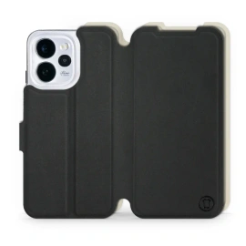 Hülle für OPPO Reno 15 - Farbe Schwarz mit Platin